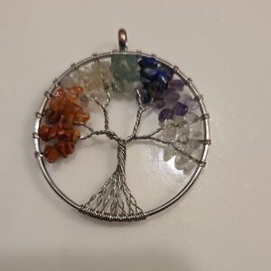 Multicolor Tree of Life Pendant